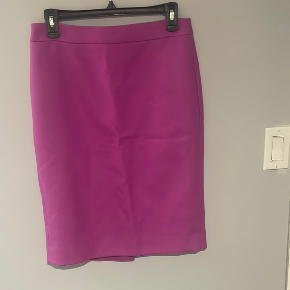 J. Crew Women's Pencil Skirt in Bold Pink